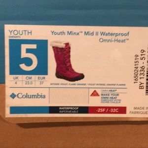Columbia youth Minx snow boot